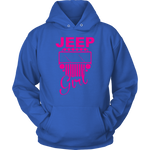 Jeep Girl Sweatshirt Hoodie Purple Design