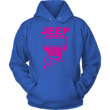 Jeep Girl Sweatshirt Hoodie Purple Design
