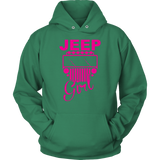 Jeep Girl Sweatshirt Hoodie Purple Design