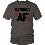 Married Af Shirt Hearts
