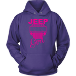 Jeep Girl Sweatshirt Hoodie Purple Design