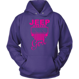 Jeep Girl Sweatshirt Hoodie Purple Design