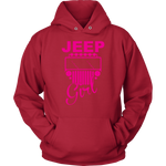 Jeep Girl Sweatshirt Hoodie Purple Design