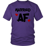 Married Af Shirt Hearts